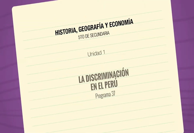 Capítulo N° 37 - La Discriminación en el Perú